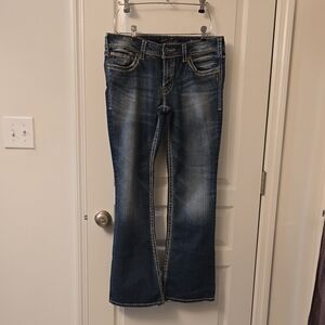 Silver Jeans Dark Blue Suki Denim Jeans
